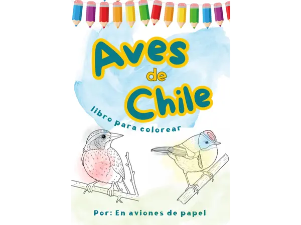 Ilustraciones coloreables Aves de Chile