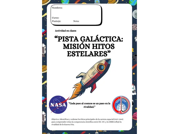 Actividad “Pista Galáctica: Misión Hitos Estelares”