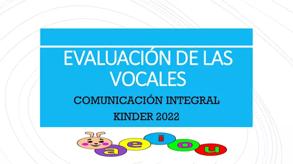 Evaluación de vocales