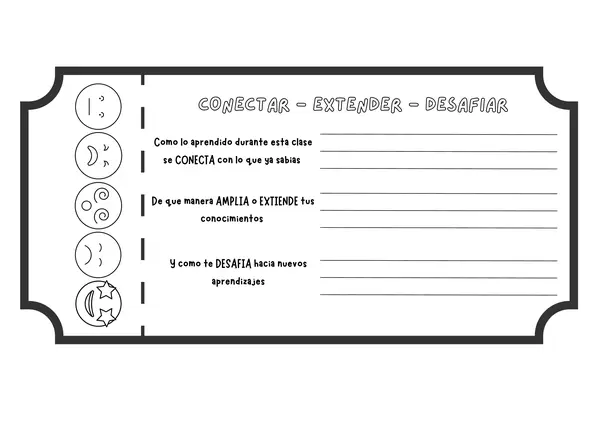 Ticket de salida: conectar-extender-desafiar
