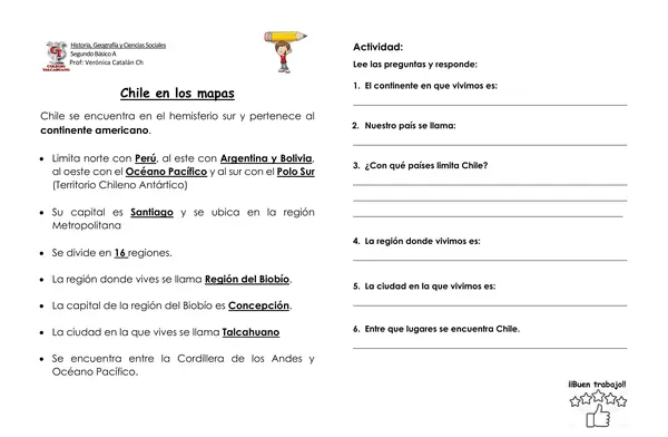 Los mapas y Chile en el mapa