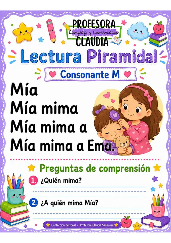 Lectura Piramidal - Primeras consonantes: M – P – L – S