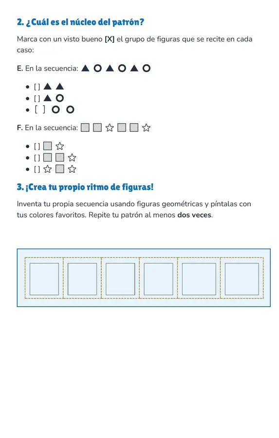 Patrones no numéricos 1 básico