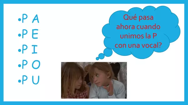 consonante de la letra P