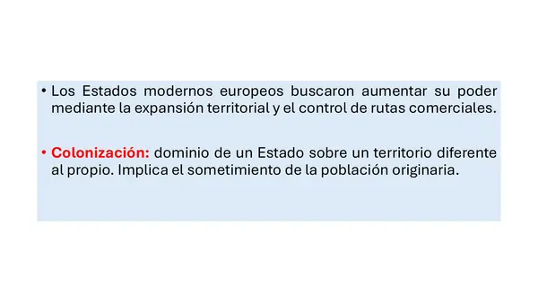 Presentación El impacto de la conquista de América