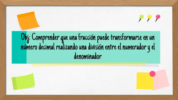Transformar fracción a decimal