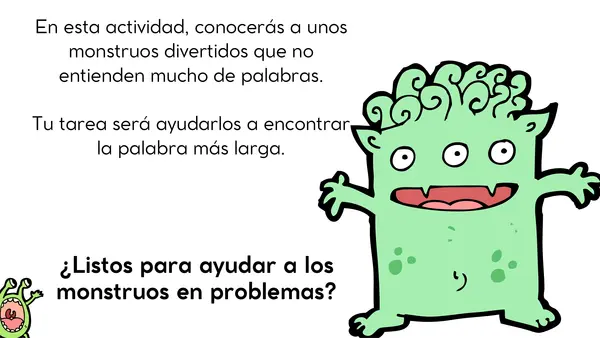 PALABRAS CORTAS Y LARGAS NIVEL AVANZADO