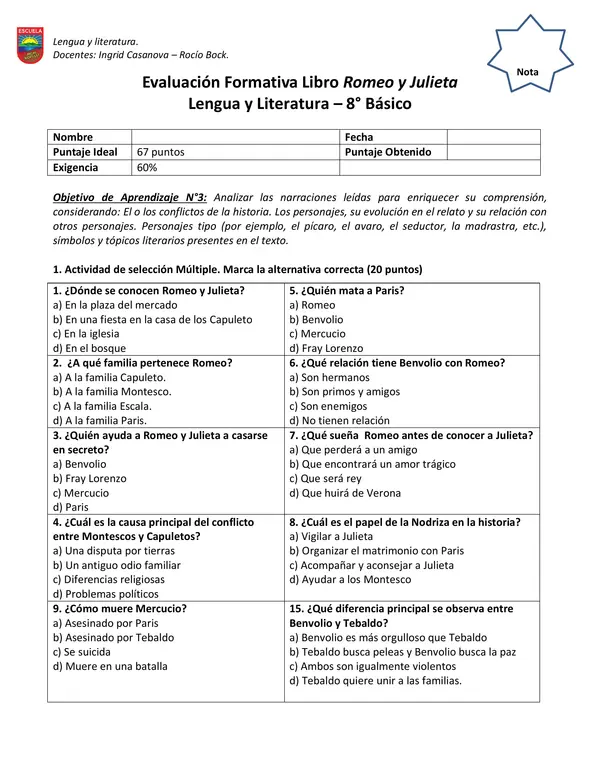 Ev. Rome y Julieta