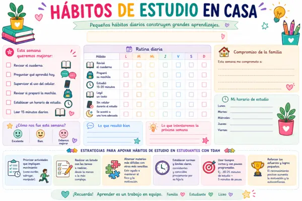 Pequeños hábitos diarios construyen grandes aprendizajes. 