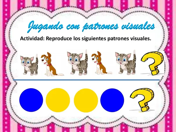 patrones, sonoros, pictóricos y auditivos