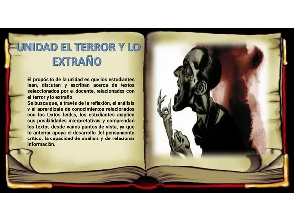 EL TERROR Y LO EXTRAÑO- 3 CLASES COMPLETAS. 