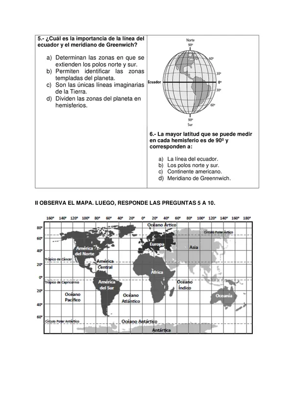 Prueba historia 4 básico unidad numero 1