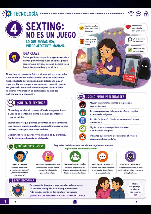 SEXTING: Tu privacidad merece respeto