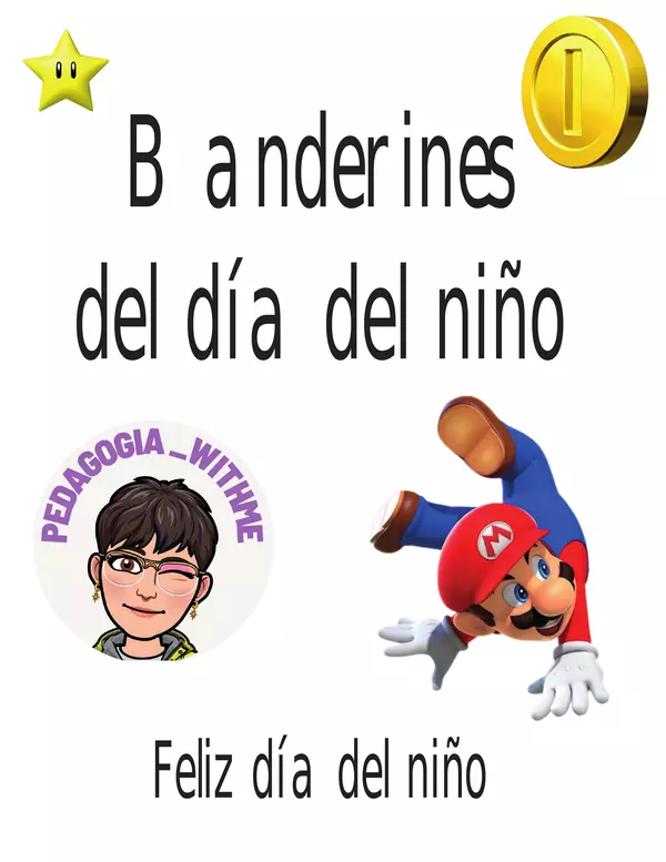 Día del niño - banderines