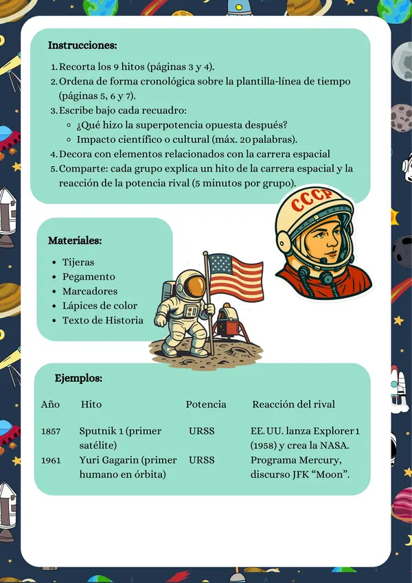 Actividad “Pista Galáctica: Misión Hitos Estelares”