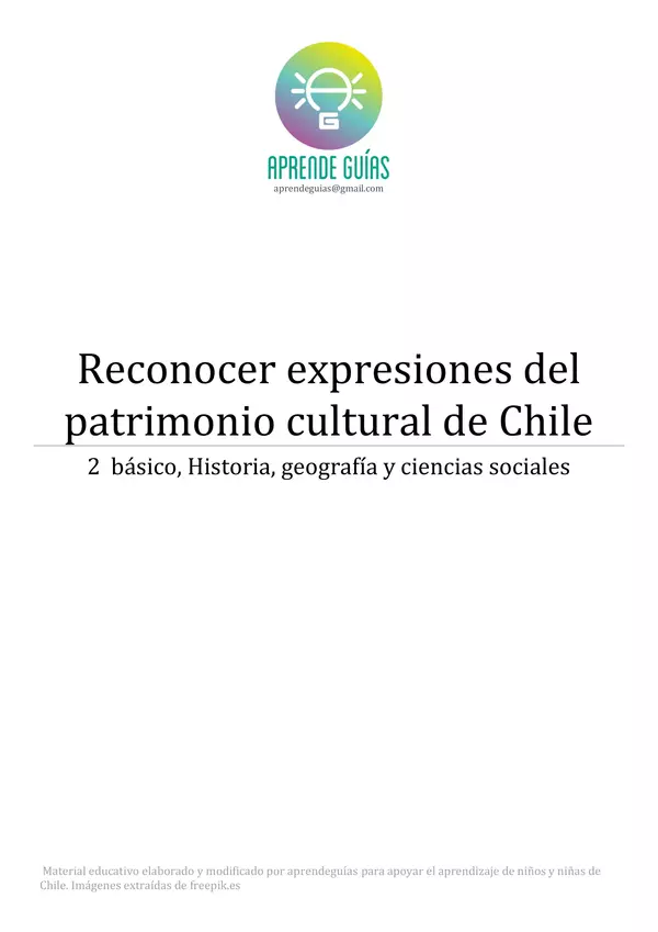 Reconocer expresiones del patrimonio cultural en Chile