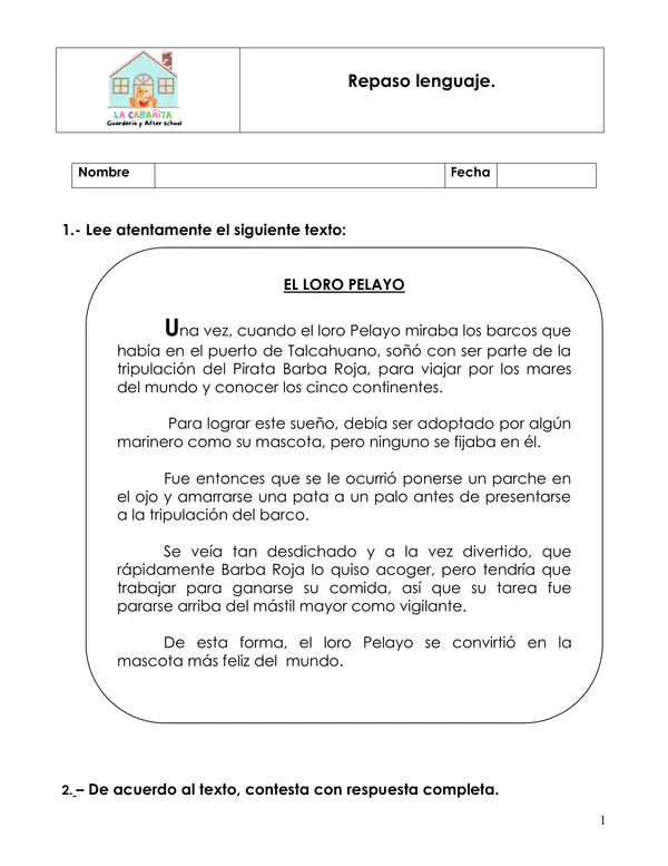 comprensión de lectura, adjetivos, sustantivos, artículos