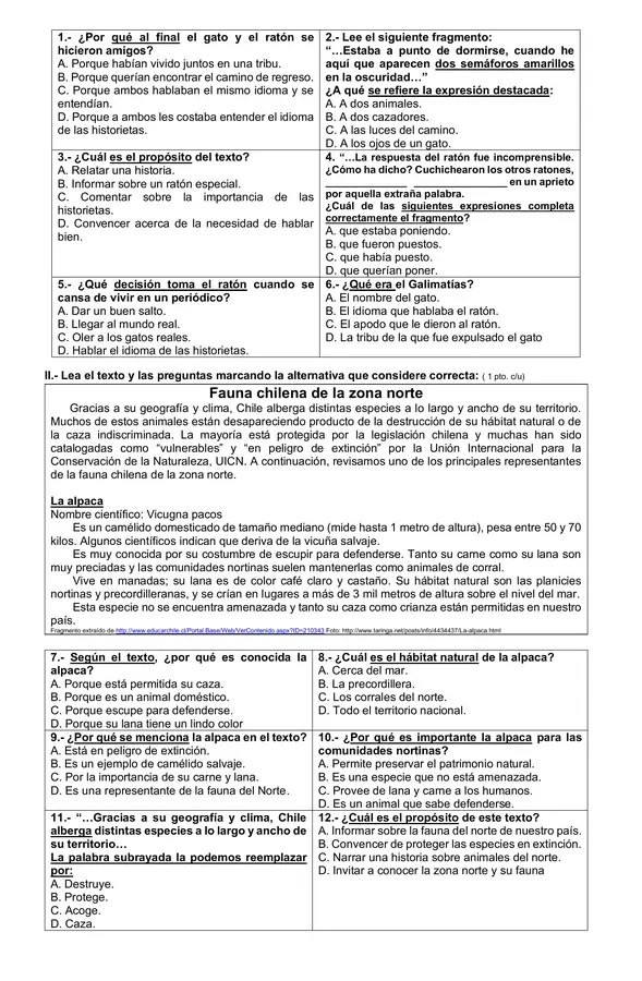 Evaluación Genero Narrativo