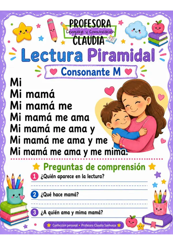 Lectura Piramidal - Primeras consonantes: M – P – L – S