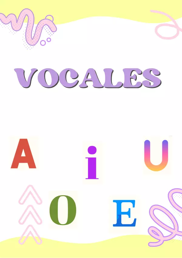 Cuadernillo Vocales 