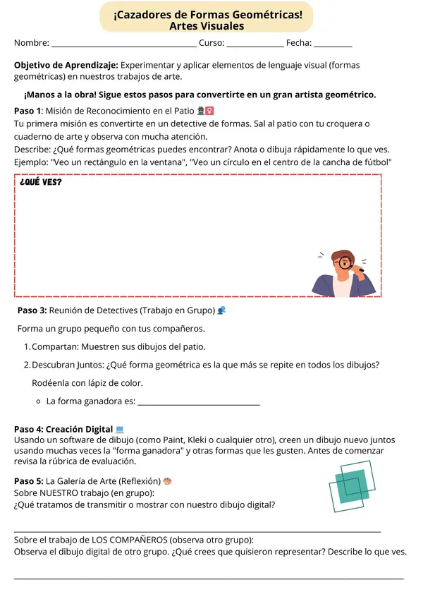 Artes Visuales, Unidad 4, Formas geométricas