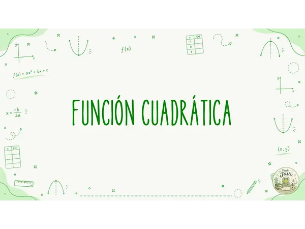 Clase completa: Función Cuadrática OA03