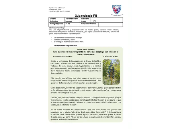 Texto No literario: Textos informativos
