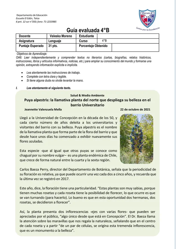 Texto No literario: Textos informativos
