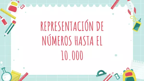 ppt de representación numérica hasta el 10.000