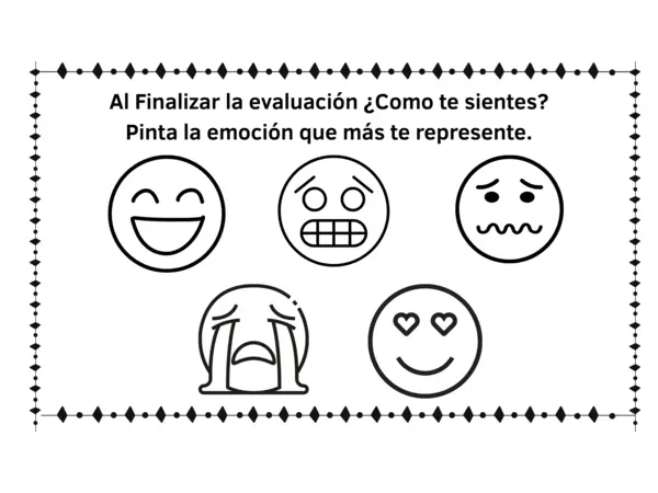 Escala de Emociones para agregar al final de una evaluación