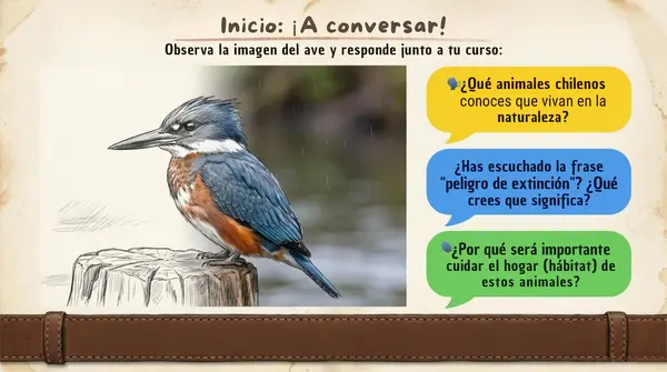 Clase 1 Lección 3 Unidad 2 Para comenzar "ANIMALES EN PELIGRO" 2° Básico