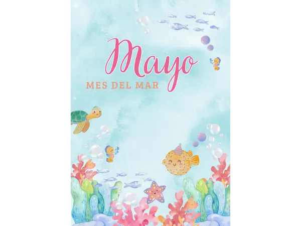Libro para colorear: ¡Mes del Mar! 🌊