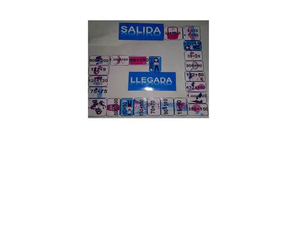Juego de cálculos mentales con sumas