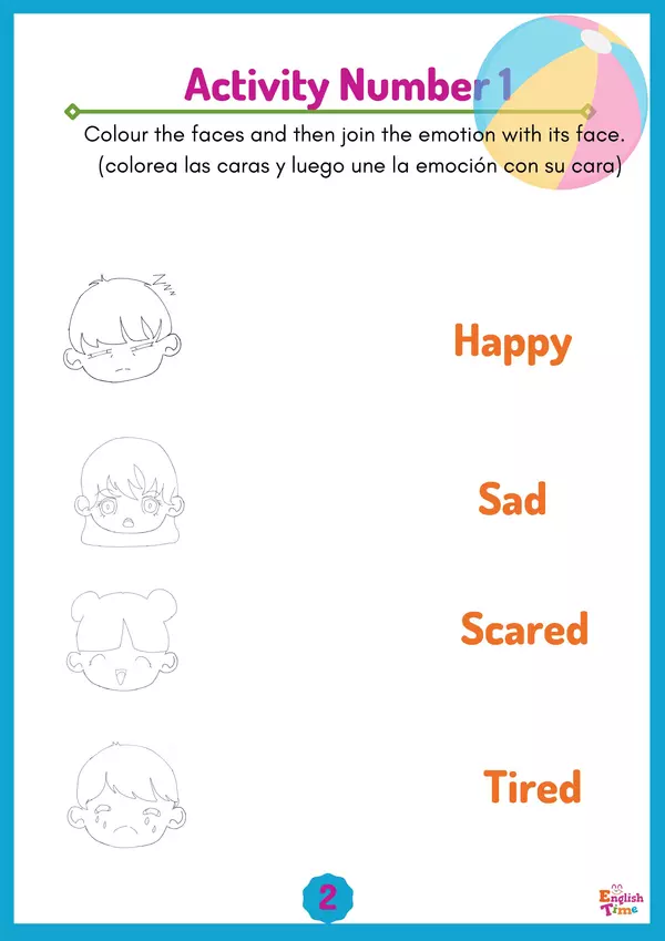 Vocabulary Booklet "Emotions"
