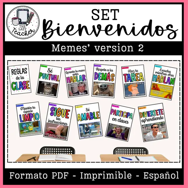 SET BIENVENIDOS - MEMES VERSIÓN 2 | profe.social