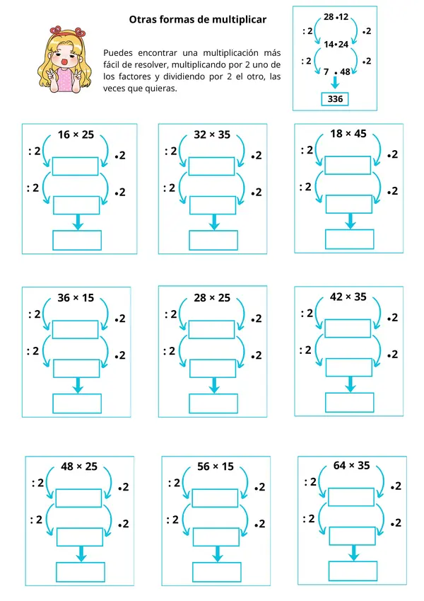 Propiedades de la Multiplicación, Matemática