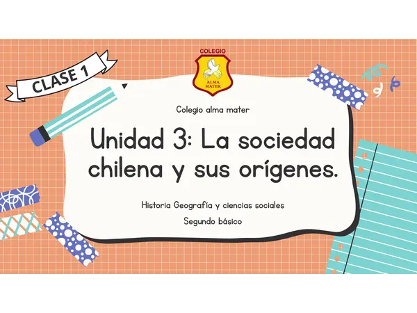 Unidad 3: La sociedad chilena y sus orígenes