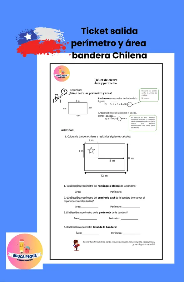 Ticket de salida: perímetro y área 