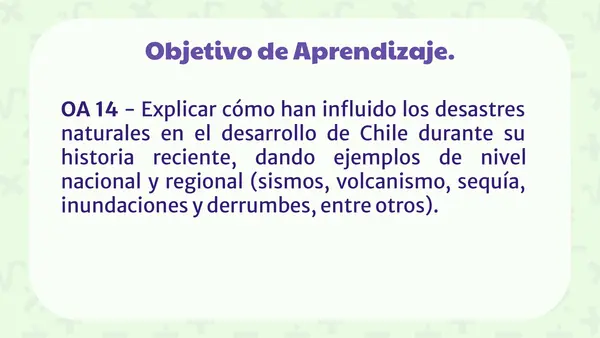 Desastres Naturales en Chile - Unidad N°1 - Geografía de Chile - 5° Básico