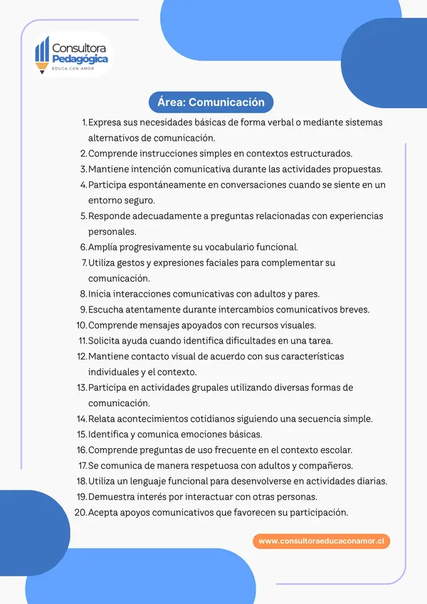 Banco de redacción para educación especial