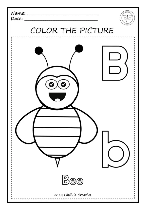 Coloring Worksheets Alphabet Animals Colorear Abecedario Animales Inglés