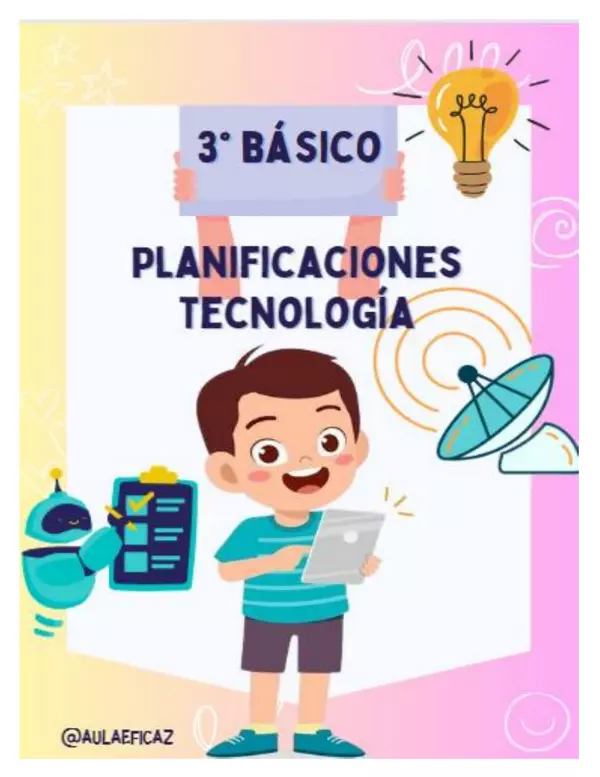 Planificación 3° Básico Educación Tecnológica