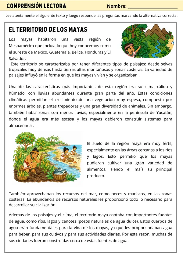 Texto Informativo Los Mayas
