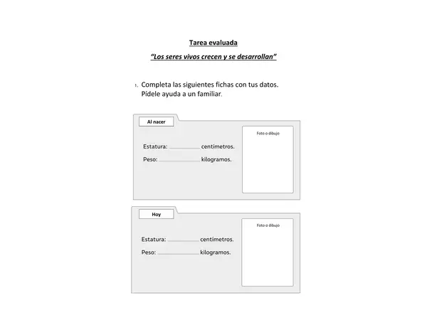 Los seres vivos crecen