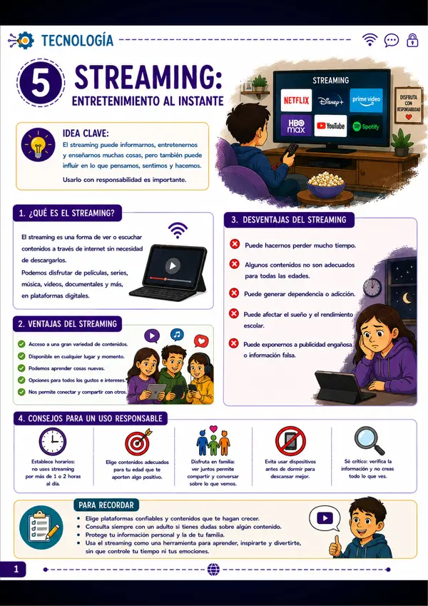 STREAMING: Entretenimiento al instante, decisiones responsables
