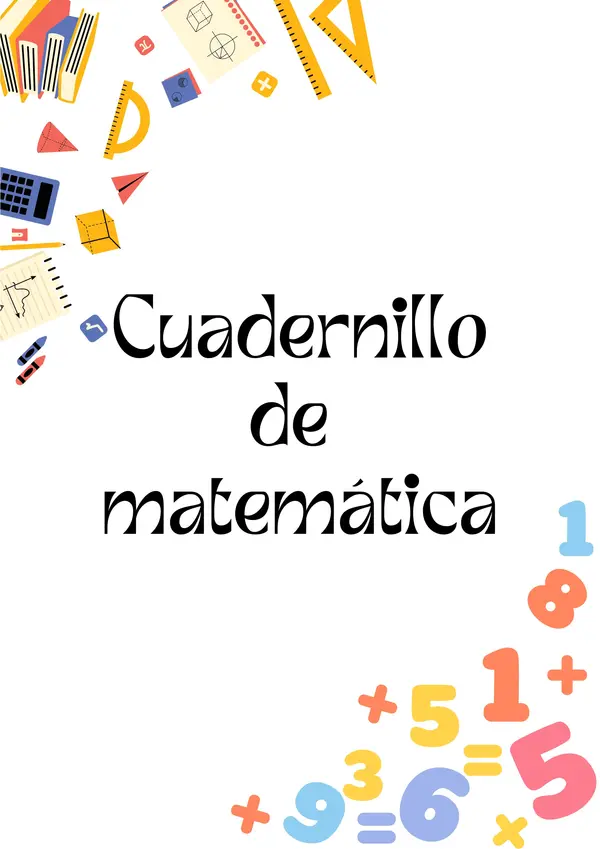 Cuadernillo matemática