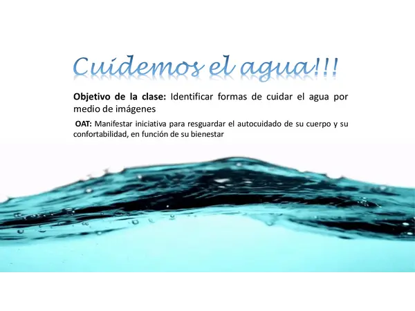 Cuidemos el agua