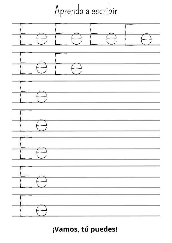 Caligrafía de Vocales