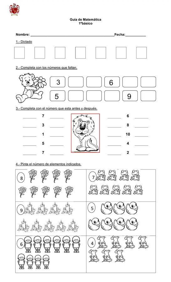 Guia números 1 al 50  