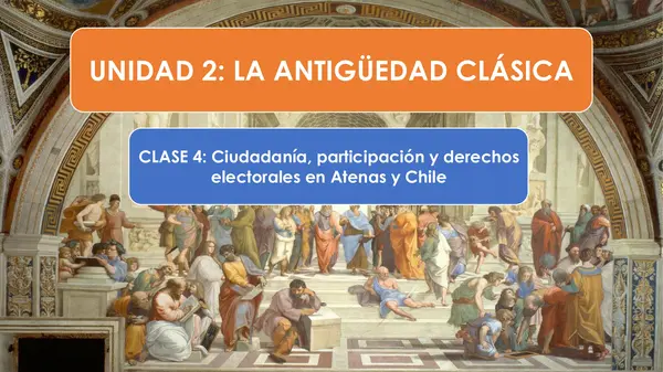 Ciudadanía, participación y derechos electorales en Atenas y Chile